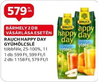Auchan RAUCH HAPPY DAY GYÜMÖLCSLÉ 1 l ajánlat