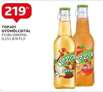 Auchan TOPJOY GYÜMÖLCSITAL 0,25 l ajánlat