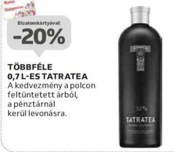 TÖBBFÉLE 0,7 L-ES TATRATEA