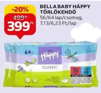 BELLA BABY HAPPY TÖRLŐKENDŐ 56 / 64 lap