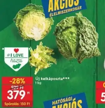 Spar Új kelkáposzta 1 kg ajánlat