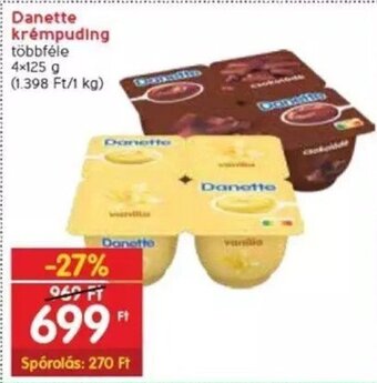 Spar Danette krémpuding 4 x 125 g ajánlat