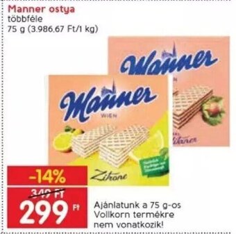 Spar Manner ostya 75 g ajánlat
