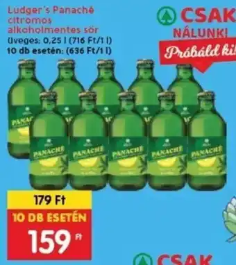 Spar Ludger's Panaché citromos alkoholmentes sör 0,25 l ajánlat