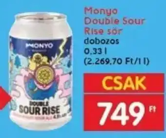 Monyo Double Sour Rise sör 0,33 l