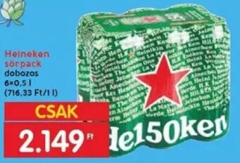Spar Heineken sörpack 6 x 0,5 l ajánlat
