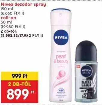 Spar Nivea dezodor spray stb. 150 / 50 ml ajánlat
