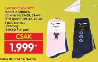 Spar Comfort zokni 5 pár ajánlat