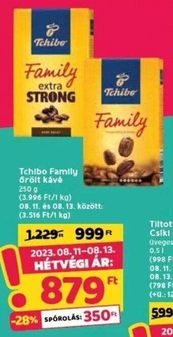 Spar Tchibo Family őrölt kávé 250 g ajánlat