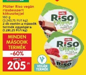 Spar Müller Riso vegán rizsdesszert kókusztejjel 160 g ajánlat