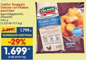 Spar Valdor Nuggets Deluxe cornflakes panírban 540 g ajánlat