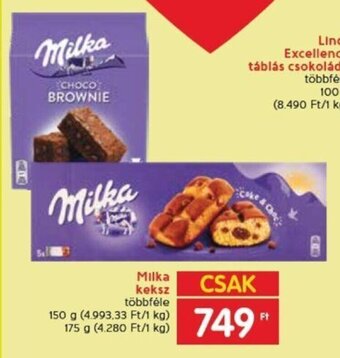 Spar Milka keksz 150 / 175 g ajánlat