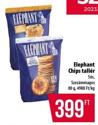 Coop Elephant Chips tallér 80 g ajánlat