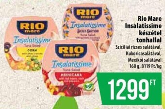 Coop Rio Mare Insalatissime készétel tonhallal 160 g ajánlat