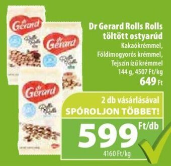Coop Dr Gerard Rolls Rolls töltött ostyarúd 144 g ajánlat