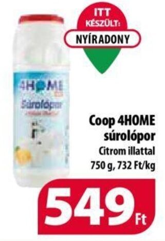 Coop Coop 4HOME súrolópor 750 g ajánlat