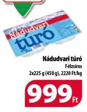Coop Nádudvari túró 2 x 225 g ajánlat