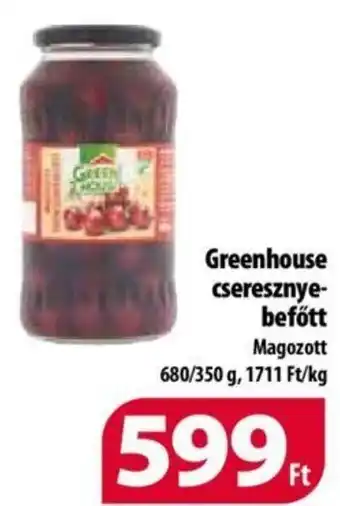 Greenhouse cseresznye-befőtt 680 / 350 g