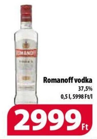 Coop Romanoff vodka 0,5 l ajánlat