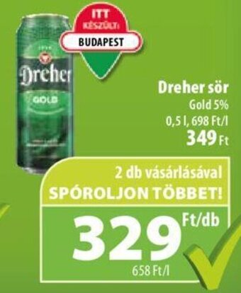 Coop Dreher sör 0,5 l ajánlat