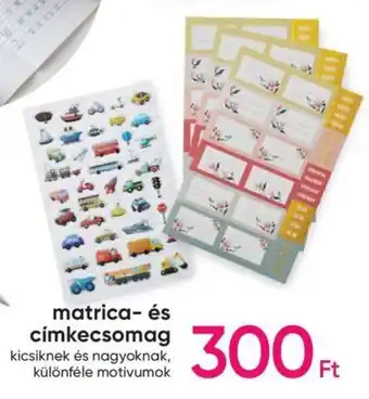 matrica- és címkecsomag 1 db