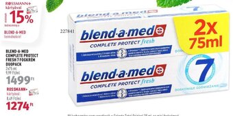 Rossmann BLEND-A-MED COMPLETE PROTECT FRESH 7 FOGKRÉM DUOPACK 2 x 75 ml ajánlat