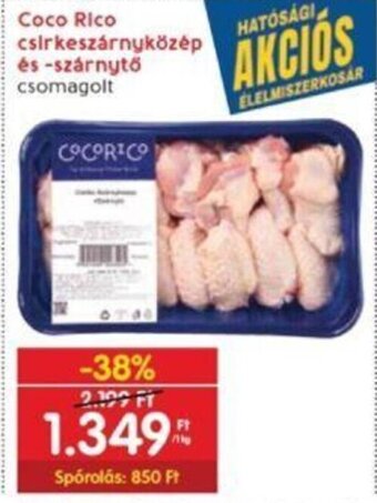 Interspar Coco Rico csirkeszárnyközép és-szárnytő 1 kg ajánlat