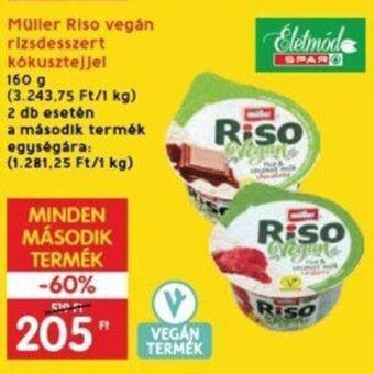 Interspar Müller Riso vegán rizsdesszert kókusztejjel 160 g ajánlat