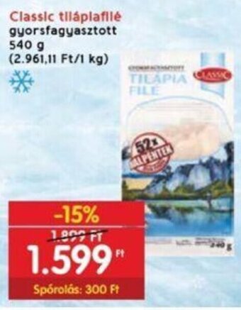Interspar Classic tiláplafilé 540 g ajánlat
