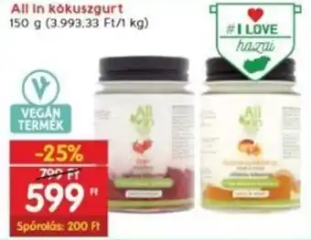 All In kókuszgurt 150 g