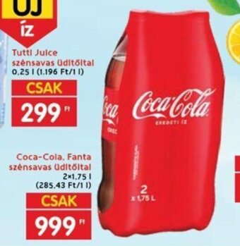 Interspar Coca-Cola, Fanta szénsavas üdítőital 2 x 1,75 l ajánlat