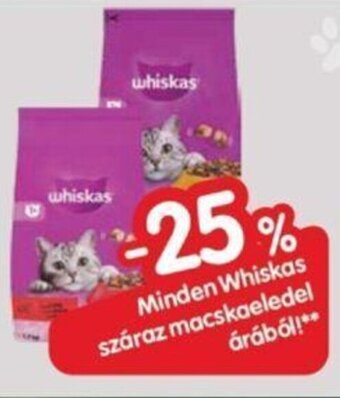 Interspar Minden Whiskas száraz macskaeledel árából! ajánlat