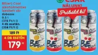 Interspar BE(er) Cool alkoholmentes Izesitett sör 0,5 l ajánlat