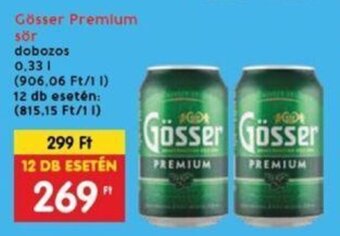 Interspar Gösser Premium sör 0,33 l ajánlat