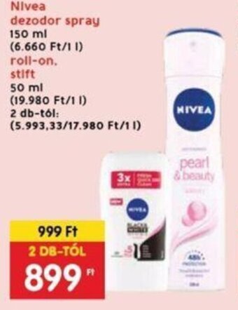 Interspar Nivea dezodor spray stb. 150 / 50 ml ajánlat