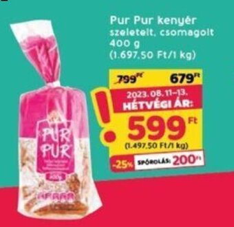 Interspar Pur Pur kenyér 400 g ajánlat