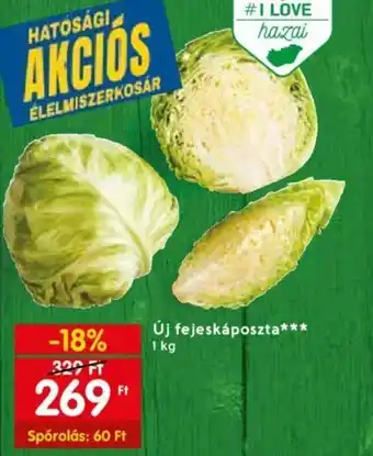Új fejeskáposzta 1 kg