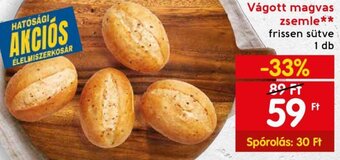 Spar Vágott magvas zsemle 1 db ajánlat