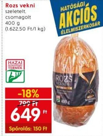 Spar Rozs vekni 400 g ajánlat