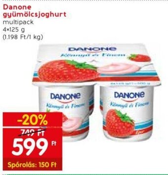 Spar Danone gyümölcsjoghurt 4 x 125 g ajánlat