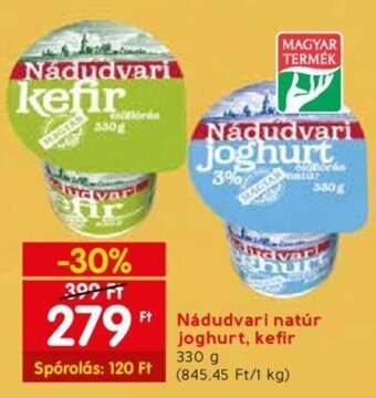 Spar Nádudvari natúr joghurt, kefir 330 g ajánlat