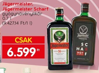 Spar Jägermeister, Jägermeister Scharf 0,7 l ajánlat