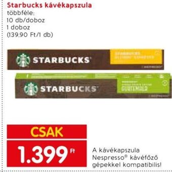 Spar Starbucks kávékapszula 10 db ajánlat