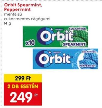 Orbit Spearmint, Peppermint 14 g
