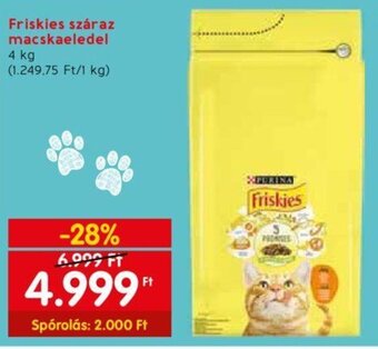 Spar Friskies száraz macskaeledel 4 kg ajánlat