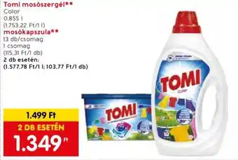 Spar Tomi mosószergél stb. 0,855 l / 13 db ajánlat