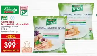 Spar Gombócok hozzáadott cukor nélkül 320 g ajánlat