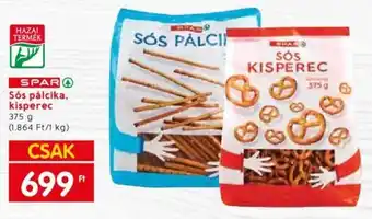 Spar Sós pálcika, kisperec 375 g ajánlat
