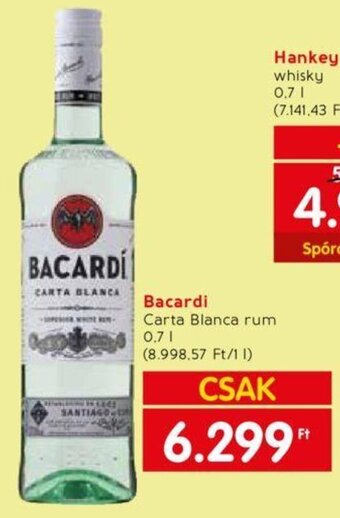 Spar Bacardi 0,7 l ajánlat