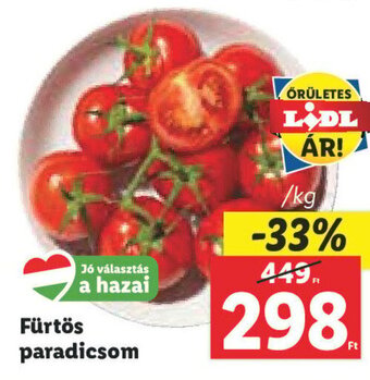 Lidl Fürtös paradicsom 1 kg ajánlat